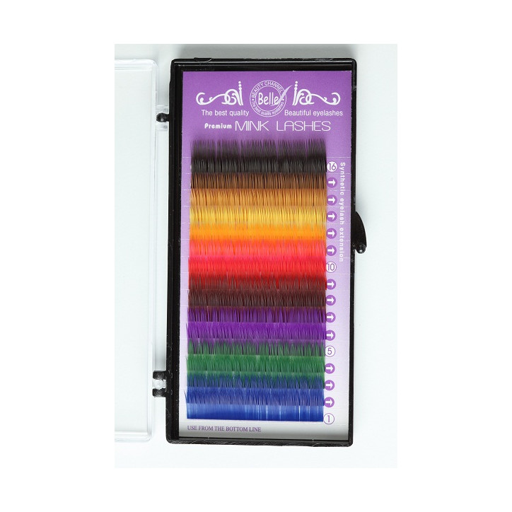 3D mihalnice farebný mix - hrúbka 0,20 mm (natočenie "J")