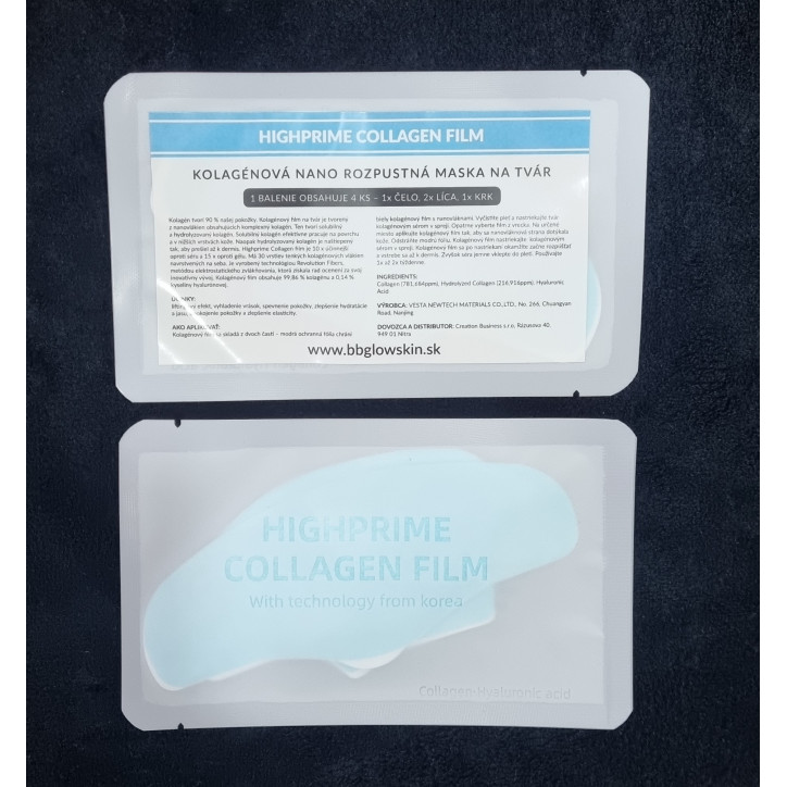 Nano kolagénový film - maska na tvár 1bal.
