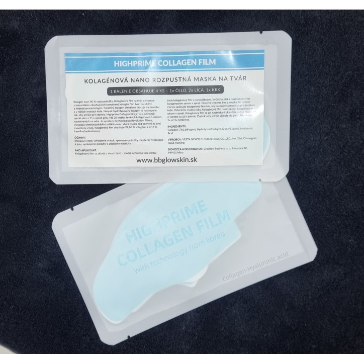 Nano kolagénový film - maska na tvár 1bal.
