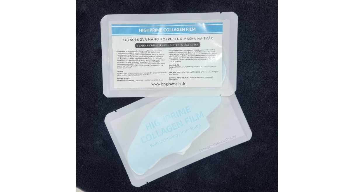 kolagénová rozpustná maska