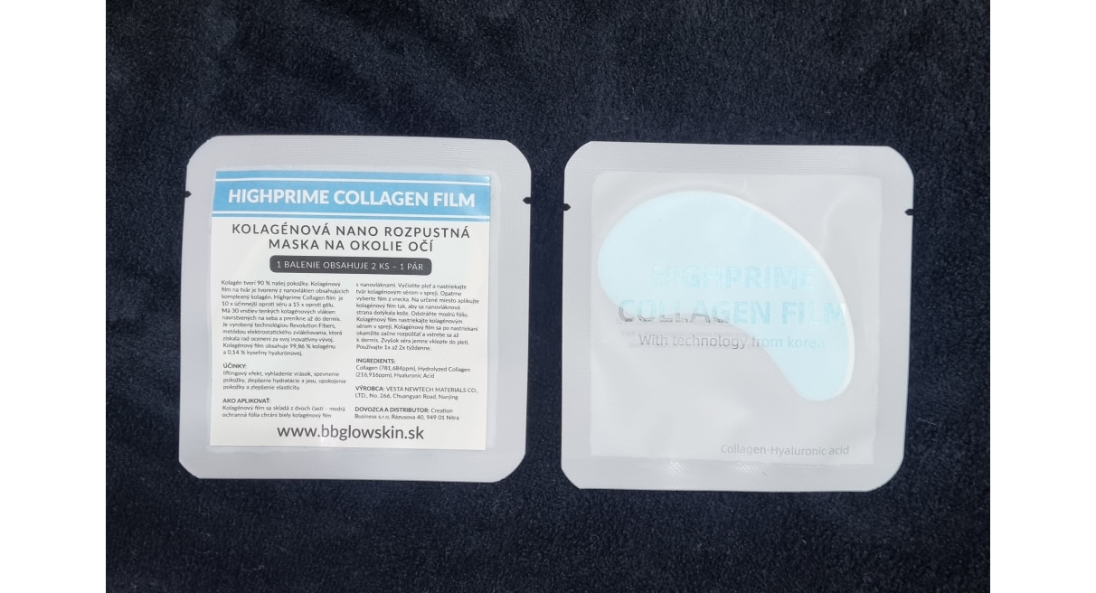 kolagénová rozpustná maska