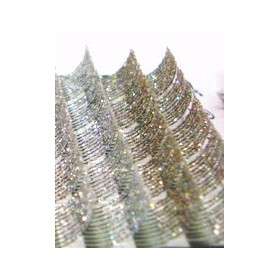 3D trblietavé mihalnice STRIEBORNÉ- hrúbka 0,15 mm ( natočenie J )