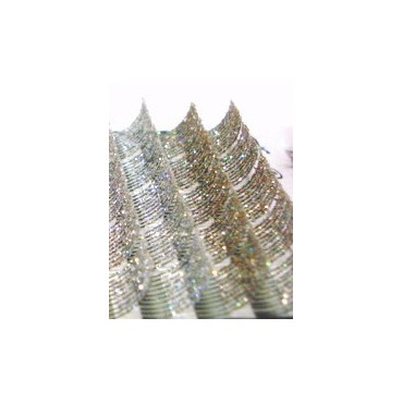 3D trblietavé mihalnice STRIEBORNÉ- hrúbka 0,15 mm ( natočenie J )