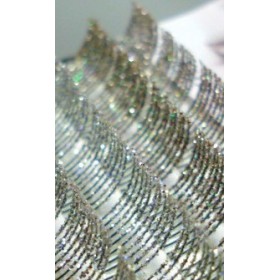 3D trblietavé mihalnice ZLATÉ- hrúbka 0,15 mm ( natočenie J )