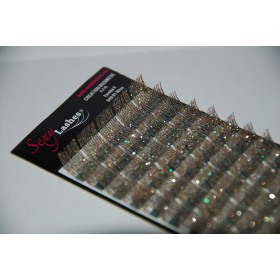 3D trblietavé mihalnice ZLATÉ- hrúbka 0,15 mm ( natočenie J )