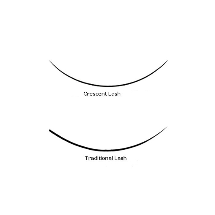 DOUBLE zúžené mihalnice na oboch koncoch-tvar J, hrúbka 0,20 Super, zásobník