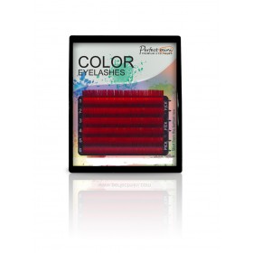 COLOR farebné 3D mihalnice v mini zásobníku,natočenie C 0,20,Mix 10,12,14 mm