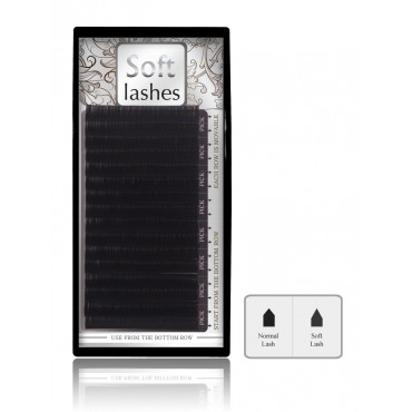 HODVÁBNE mihalnice ( C ) mix dĺžok 8-14 mm, 16 radov