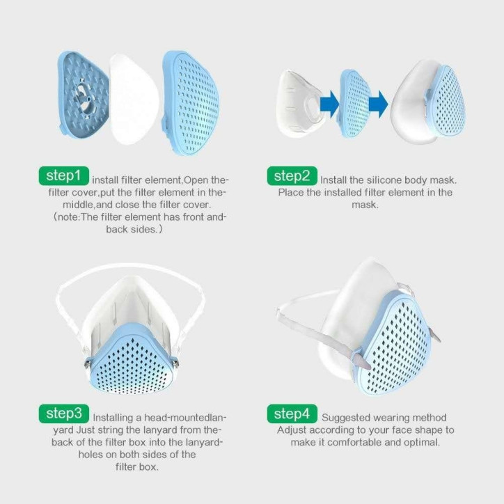 Ochranná silikónová maska s výmenným filtrom- certifikovaná. Predaj iba oprávneným osobám - zákon č. 69/2020 Z.z.