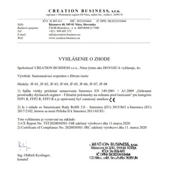 Silikónová ochranná maska s výmenným fitrom - certifikovaná