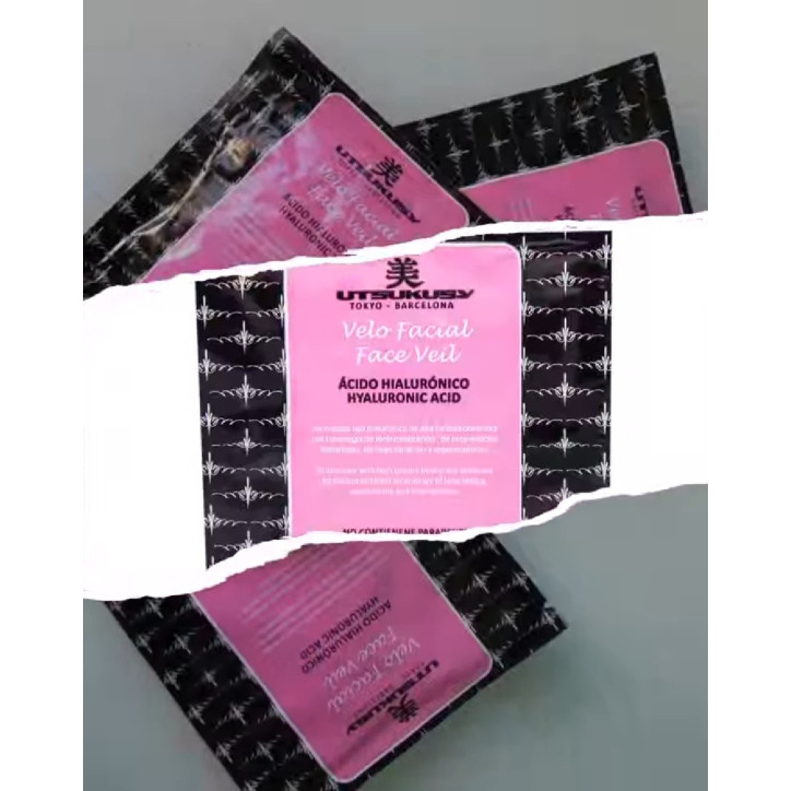 Utsukusy maska kyseliny hyalurónovej s ricínovým olejom 1ks